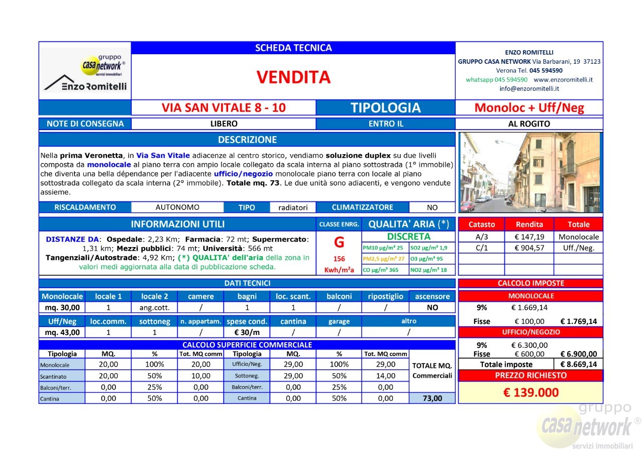 Scheda Tecnica V San Vitale